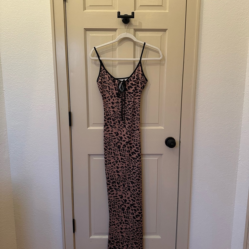 Leopard Print Maxi Dress